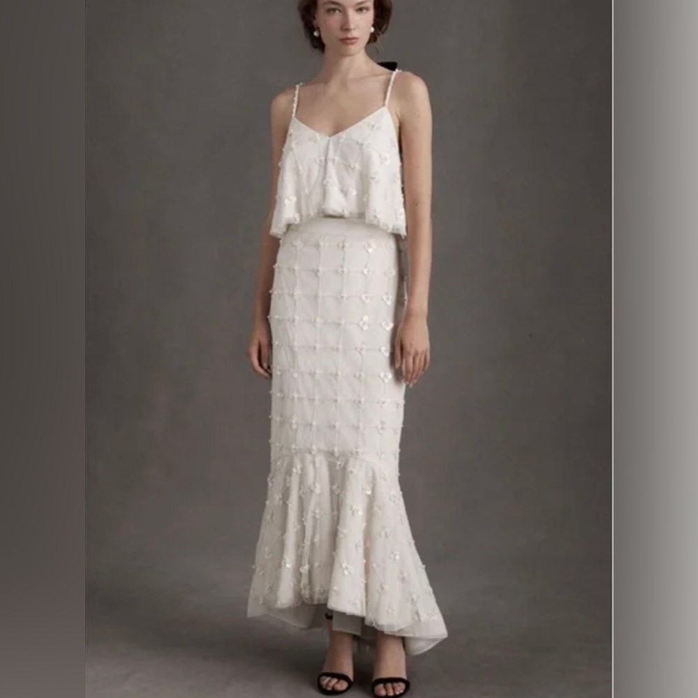Anthropologie BHLDN 2 piece Remy Bridal Set
